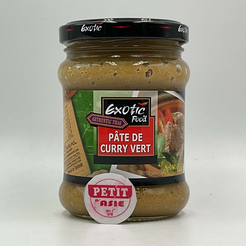 EXOTIC FOOD - PATE CURRY VERT - (PETIT D'ASIE / PETIT TANG)